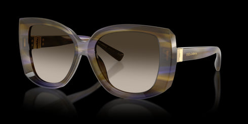 DOLCE & GABBANA 56 Striped Olive W/brown Gradient Accessories